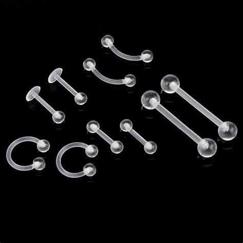 Aliexpress.com : Buy 10Pcs/Set New DesignTongue Barbell Simple Nose ...