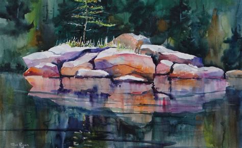 Contemporary Painting - "Beautiful Rocks" (Original Art from Tom Ryan Watercolors) (With images ...