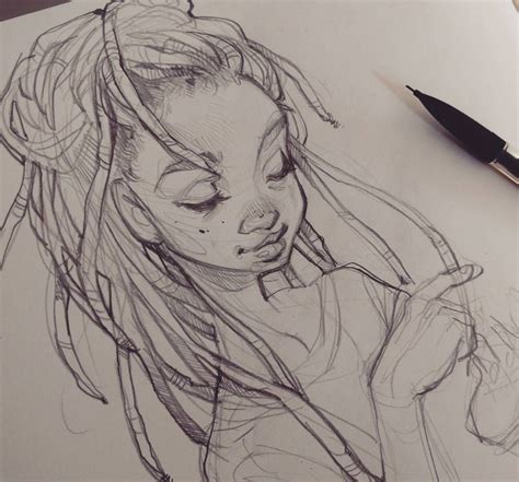 Dreadlock sketching Character Sketches, Character Art, Drawing Sketches ...