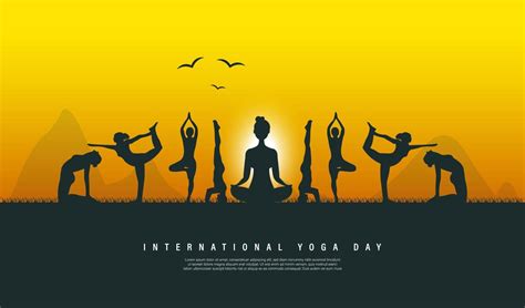 International yoga day vector illustration 21616666 Vector Art at Vecteezy