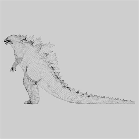 Godzilla 2021 free 3D model rigged | CGTrader