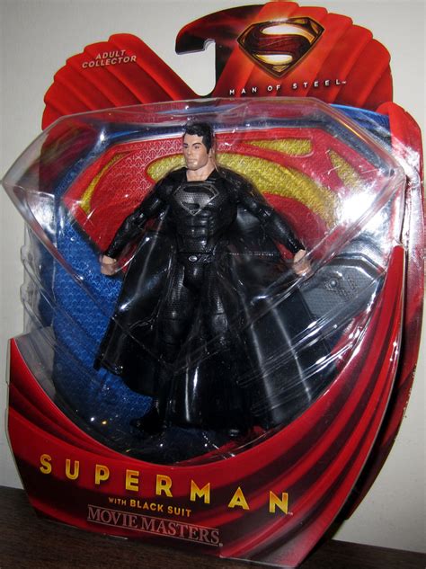 Superman Black Suit Movie Masters Man Steel action figure