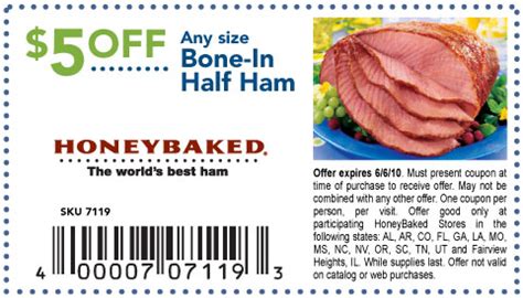 LIVE LOVE COUPONS: Honey Baked Ham Printable Coupons