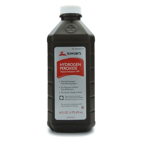 Hydrogen Peroxide 3%, Topical USP, 16 Ounce Bottle, Each | McGuff Medical Products