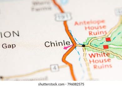 Chinle Arizona Usa On Map Stock Photo 796082575 | Shutterstock