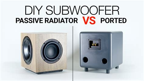 Building a Small Passive Radiator Subwoofer- by SoundBlab - YouTube