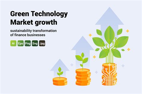 Green Technology Market Growth Graphic by INNNI · Creative Fabrica