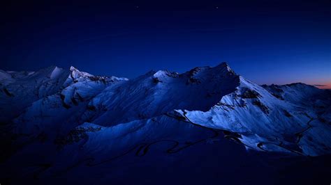 7000x8000 Resolution Dark Blue Sky Above Snow Covered Mountain 7000x8000 Resolution Wallpaper ...