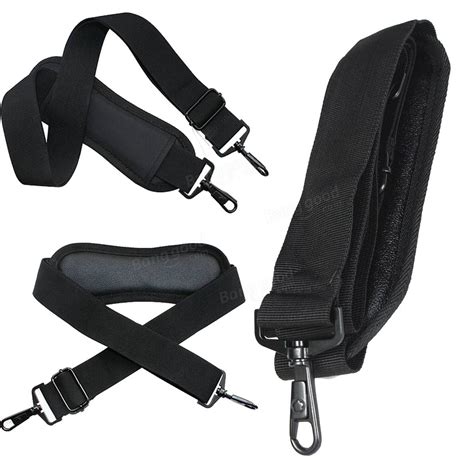 Adjustable Black Padded Shoulder Strap for Luggage Bags with Swivel Hook at Banggood sold out