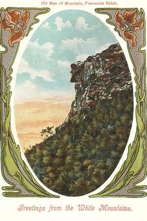 'Old Man of the Mountain, New Hampshire' Art - | AllPosters.com