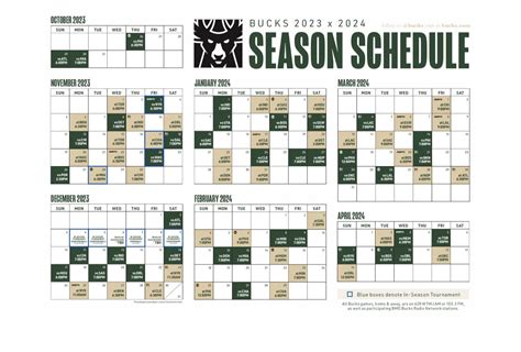 Milwaukee Bucks announced 2023-24 regular season schedule