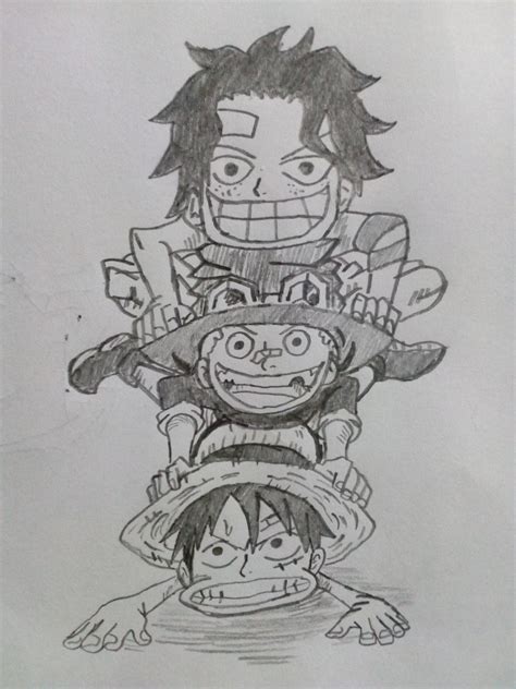 ArtStation - Ace, sabo e luffy