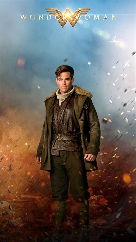 Chris Pine as Steve Trevor, Wonder Woman | Wonder woman movie, Gal ...