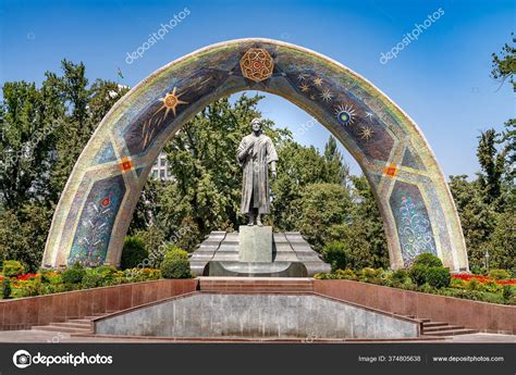 Arched Monument Rudaki Rudaki Park Dushanbe – Stock Editorial Photo © whiteturtle1988 #374805638