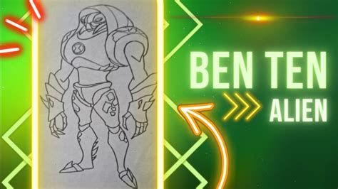 How to Draw Ben 10 Alien Sketch Step by Step || Easy Drawing - YouTube