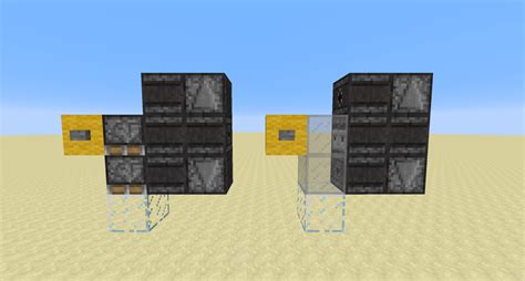 Simple vertical double piston extender (downwards) : r/redstone