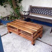 Rustic Pallet Coffee Table on Wheels - Easy Pallet Ideas