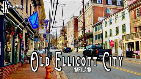 Old Ellicott City Walk 4K - Best Historic Town in MD!? - YouTube