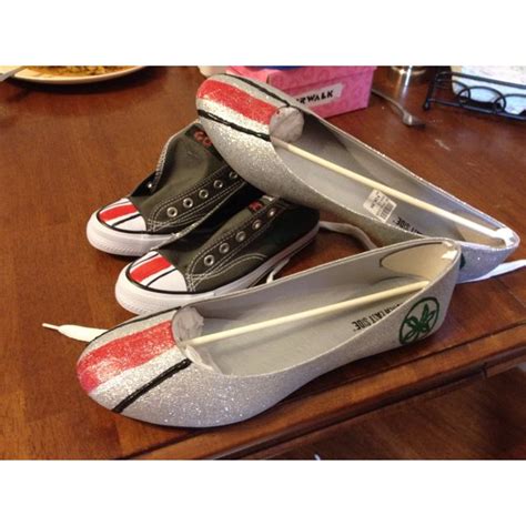 Shoes painted to match ohio state buckeyes helmets! Any plain shoes can be painted! Ohio State ...
