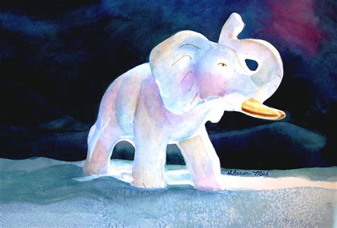 Mama's White Elephant Painting by Sharon Mick - Fine Art America