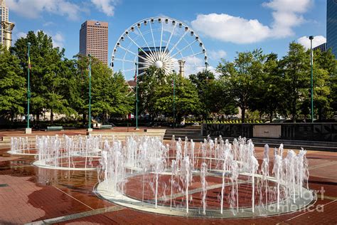 Fountain of Rings at Centennial Olympic Park Atlanta Photograph by The ...