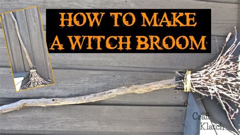 Make a Witch Broom Craft Tutorial - YouTube