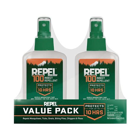 Repel 100 4-Ounce Insect Repellent Pump Spray, 2 Pack - Walmart.com