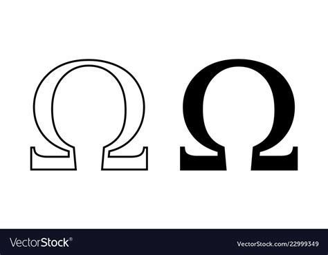 Ohm symbols Royalty Free Vector Image - VectorStock