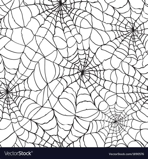 Spider web seamless halloween background texture Vector Image