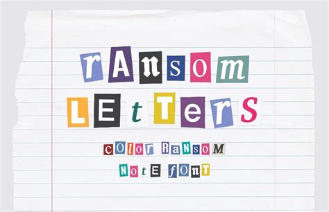 Printable Ransom Note Letters - Printable Word Searches