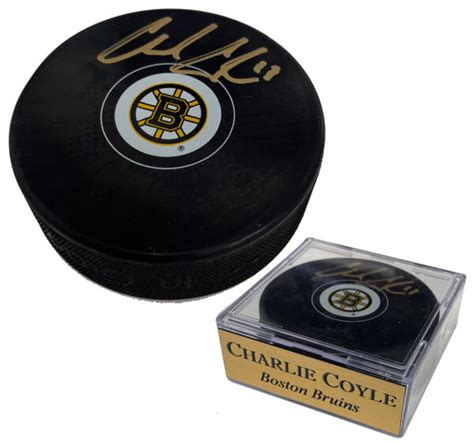 Charlie Coyle Autographed Boston Bruins Puck – KBK Sports