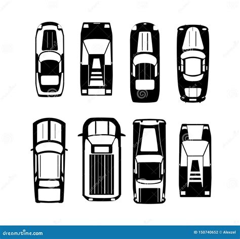 Cars Silhouette Set Vector Illustration | CartoonDealer.com #42881642