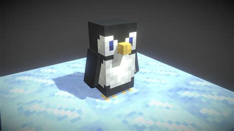 Penguin - Minecraft Voxel Style - 3D model by Rovani [559a1f9] - Sketchfab