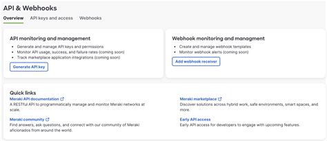 Cisco Meraki Dashboard API - Cisco Meraki Documentation