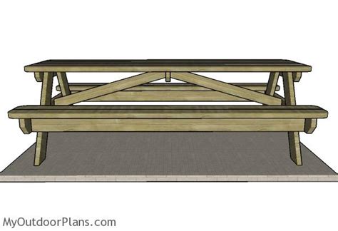 8 foot Picnic Table Plans | MyOutdoorPlans