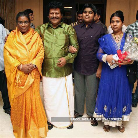 Rajkiran arrives with his family for the wedding reception party of ...