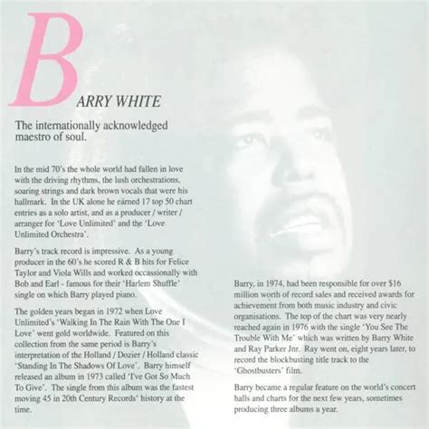 SOUL CD BARRY White Satin & Söul CD, Comp 1989 Soul, Disco (G+ / NM or ...