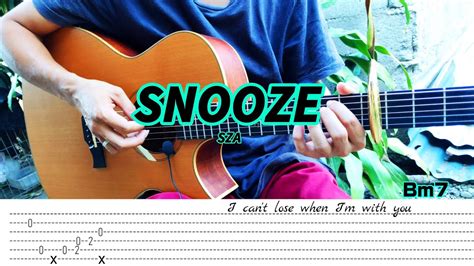 Snooze - SZA - Fingerstyle (Tabs) Chords Lyrics - YouTube