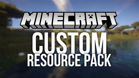 How to Make a Custom Resource Pack for Minecraft (Custom Texture Pack) - YouTube