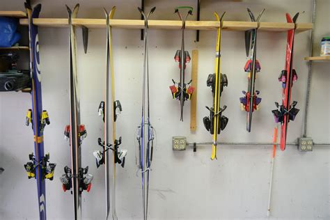 Make Your Own Garage Ski Rack for Cheap - Bring The Kids | Ski rack garage, Ski rack, Ski storage