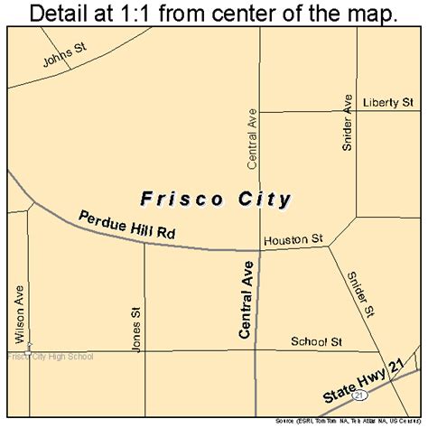 Frisco City Alabama Street Map 0128312