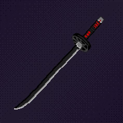 Tanjiro's Black Sword - Fan Pixel Art : r/DemonSlayerAnime