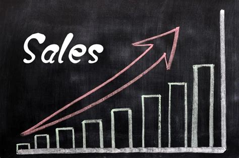 Charts of sales growth written with chalk on a blackboard Stock Photo by ©bbbbar 9411567