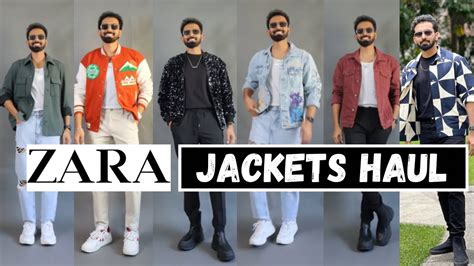 *HUGE* ZARA JACKET HAUL FOR INDIAN MEN| Varsity, Denim, sequin bomber ...