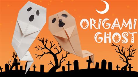 Easy Origami Ghost - Origami Halloween - Origami Easy - YouTube