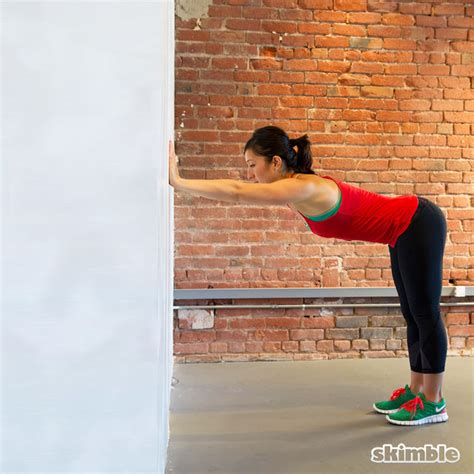 Wall Hamstring Stretches - Exercise How-to - Skimble