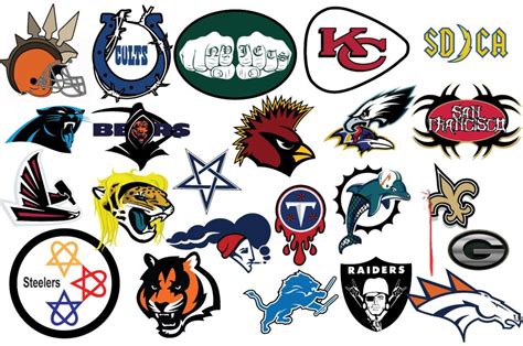 NFL Logos Redesigned In A 'Metal' Style - Daily Snark