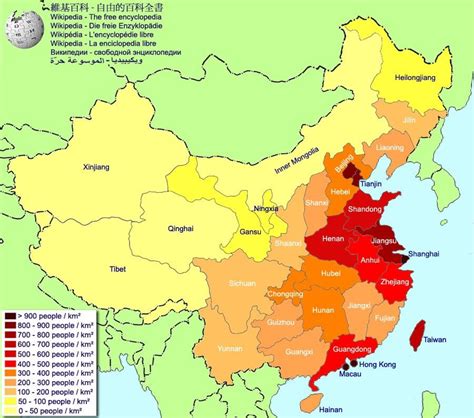 China Population Density Maps (Downloadable Maps) | China Mike