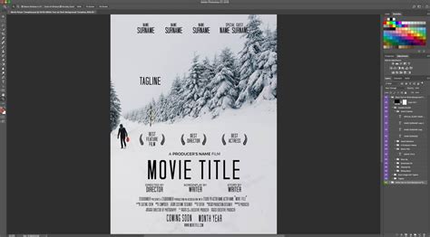 Download Your FREE Movie Poster Template for Photoshop (2021)