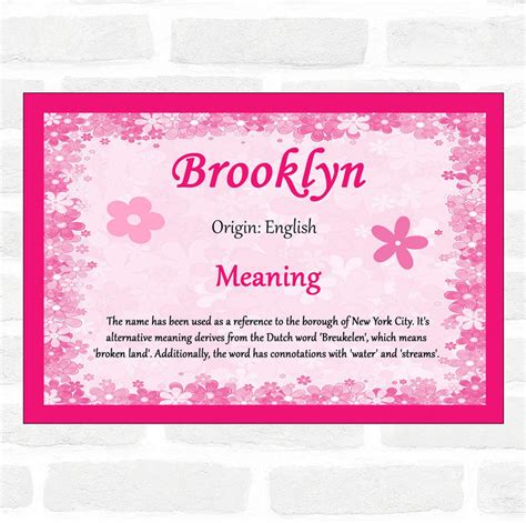 Discover the Beautiful Meaning Behind the Name Brooklyn